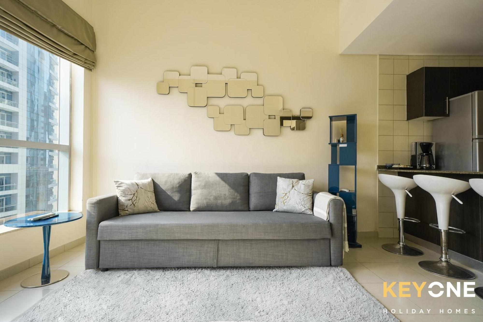 Contemporary One Bedroom With Full Marina View Dubai Exterior foto